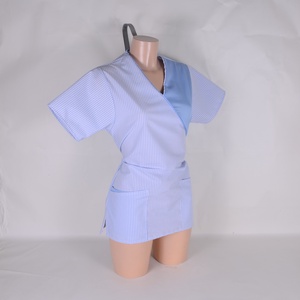 S méret csíkos tunika egészségügyi/óvónői/szépségipari munkaruha - ruha & divat - munkaruha - Meska.hu