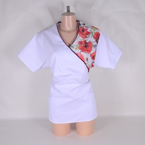 XL pipacs mintás tunika egészségügyi/óvónői/szépségipari munkaruha, Ruha & Divat, Munkaruha, Varrás, MESKA