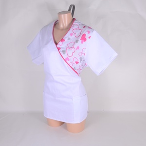 Szív mintás tunika egészségügyi/óvónői/szépségipari munkaruha, Ruha & Divat, Munkaruha, Varrás, MESKA