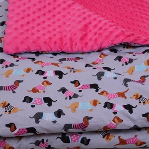 Tacskó pinkkel Ágynemű babának vagy oviba - baba - mama - baba ágynemű - babatakaró, gyerek pléd - Meska.hu