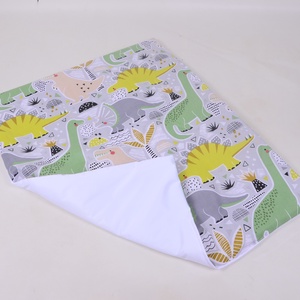 Dínó mintás pelenkázó alátét - baba - mama - pelenkázó, babafürdető kellékek - pelenkázó alátét - Meska.hu