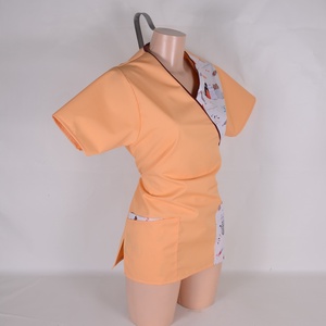 S Cica mintás tunika egészségügyi/óvónői/szépségipari munkaruha - ruha & divat - munkaruha - Meska.hu