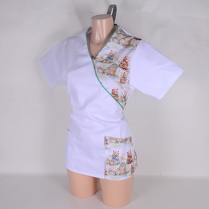 S mackó mintás tunika egészségügyi/óvónői/szépségipari munkaruha - Meska.hu