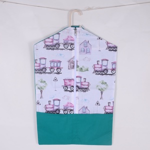 Vonat Tengerzöld ovis ruhazsák  - Meska.hu