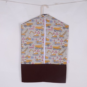 Munkagépek barna ovis ruhazsák  - Meska.hu