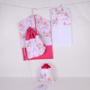 Hercegnő pink ovis ruhazsák szett 5 db-os  - Meska.hu