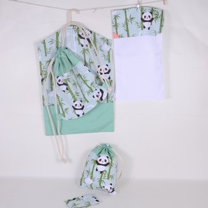 Menta Panda Ovis zsák szett - Meska.hu