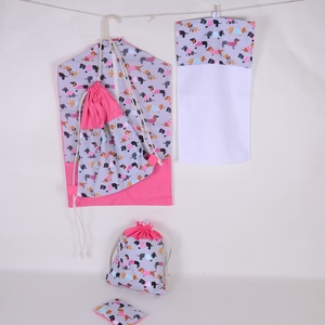 Tacskó pink ovis ruhazsák szett  - Meska.hu