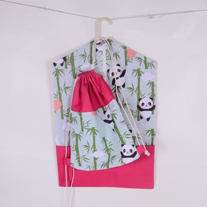 Panda pink Oviszsák és tornazsák szett - Meska.hu