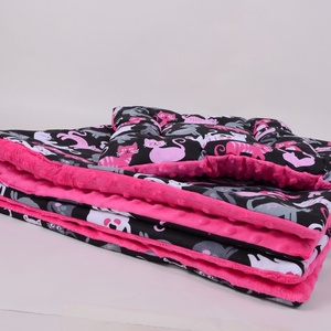 Pink cica Ágynemű ovis  - játék & sport - ovis felszerelés - ovis ágynemű - Meska.hu