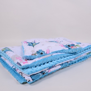 Stitch türkízkék Ágynemű ovis  - játék & sport - ovis felszerelés - ovis ágynemű - Meska.hu