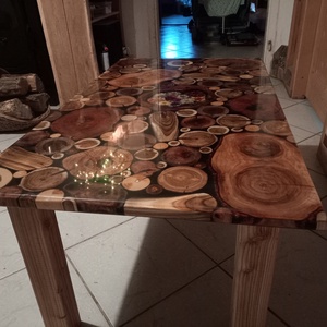 Epoxy epoxi asztal dohányzóasztal - otthon & életmód - bútor - asztal - Meska.hu