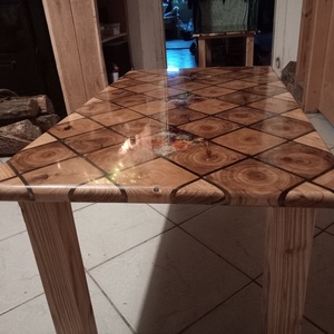 Epoxy epoxi asztal dohányzóasztal akác - otthon & életmód - bútor - asztal - Meska.hu