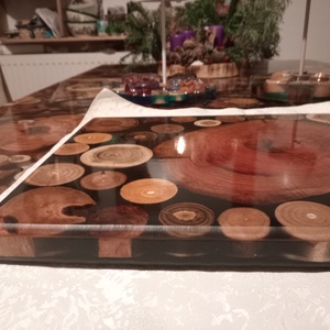 Epoxy epoxi tálaló vágódeszka egyedi  - otthon & életmód - konyhafelszerelés, tálalás - sütés, főzés - vágódeszka - Meska.hu