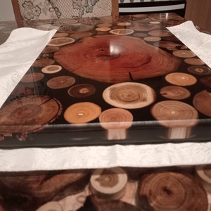 Epoxy epoxi tálaló vágódeszka egyedi  - otthon & életmód - konyhafelszerelés, tálalás - sütés, főzés - vágódeszka - Meska.hu