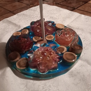 Epoxy epoxi asztali lámpa hangulatlámpa - Meska.hu