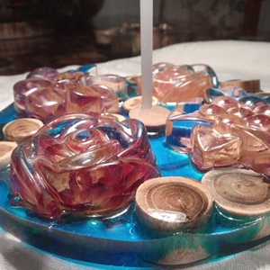 Epoxy epoxi asztali lámpa hangulatlámpa - otthon & életmód - lámpa - asztali lámpa - Meska.hu