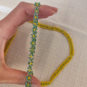 Kis virágos gyöngy nyaklánc és karkötő  - ékszer - ékszerszett - Meska.hu Kis virágos gyöngy nyaklánc és karkötő  - ékszer - ékszerszett - Meska.hu