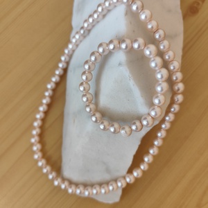 Gyöngy nyaklánc és karkötő , Ékszer, Ékszerszett, Gyöngyfűzés, gyöngyhímzés, MESKA