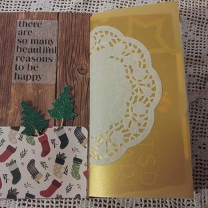 Süni karácsonya kincsesnapló (junk journal) - otthon & életmód - papír, írószer - jegyzetfüzet & napló - Meska.hu
