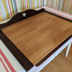 Tulipán Motívumos Nyújtódeszka - Népies Elegancia a Konyhádban!, Otthon & Életmód, Konyhafelszerelés, tálalás, Sütés, főzés, Vágódeszka, Famegmunkálás, MESKA