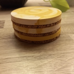 Poháralátét kerámiaporból  - Meska.hu