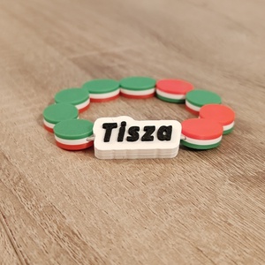 Tisza Nemzeti Karkötő , Ékszer, Karkötő, Gyöngyös karkötő, Horgolás, Kötés, MESKA