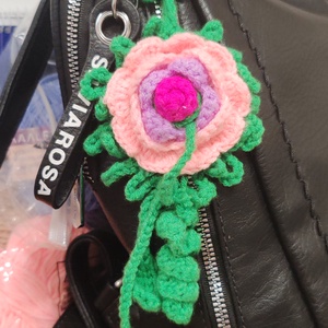 Horgolt t�skad�sz cser�lhető vir�ggal, Otthon & Életmód, Dekoráció, Dísztárgy, Horgolás, Kötés, MESKA