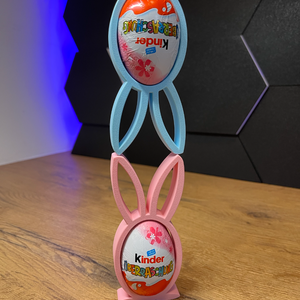 Nyuszis Édességtartó 3D - akár ingyen - ünnepi díszek, dekorációk - húsvéti díszek és dekorációk - húsvéti tojástartó - Meska.hu