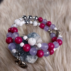 Boho collection - memóriadrót karkötő - ékszer - karkötő - gyöngyös karkötő - Meska.hu