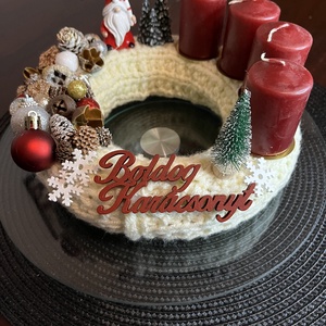 Manós adventi koszorú - karácsony - adventi díszek - adventi koszorú - Meska.hu