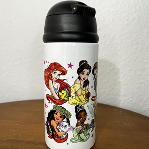 Fém kulacs, 360 ml (Disney hercegnők) - otthon & életmód - konyhafelszerelés, tálalás - italos kellékek - kulacsok - Meska.hu