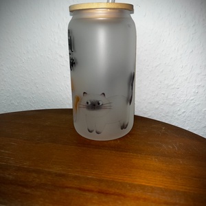 I'm a pretty BIG DEAL to my cat opál üvegpohár 470 ml - Meska.hu