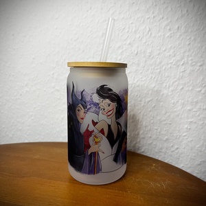 Disney Villains - Disney gonosztevők opál üvegpohár 350 ml - művészet - más művészeti ág - Meska.hu