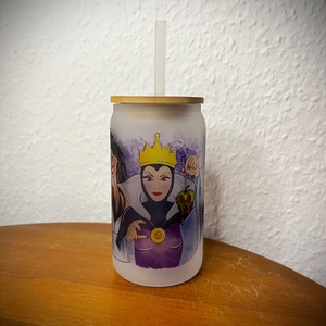 Disney Villains - Disney gonosztevők opál üvegpohár 350 ml - művészet - más művészeti ág - Meska.hu