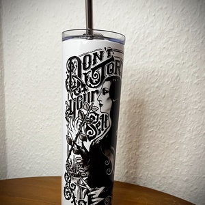 Morticia skinny tumbler 600 ml - otthon & életmód - konyhafelszerelés, tálalás - italos kellékek - kulacsok - Meska.hu