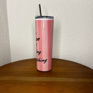 The Queen of fucking everything skinny tumbler 600 ml - művészet - más művészeti ág - Meska.hu