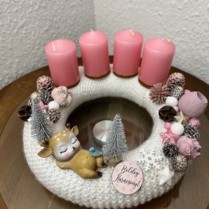Őzikés szett  - karácsony - adventi díszek - adventi koszorú - Meska.hu