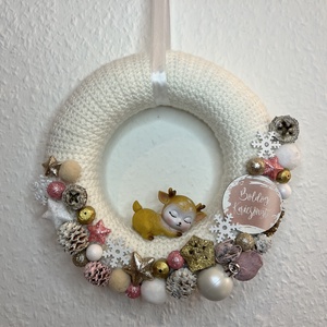 Őzikés szett  - karácsony - adventi díszek - adventi koszorú - Meska.hu