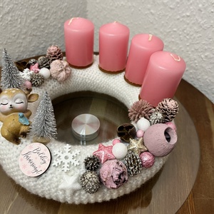Őzikés szett  - karácsony - adventi díszek - adventi koszorú - Meska.hu