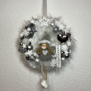 Tündéres ajtódísz  - karácsony - adventi díszek - adventi ajtódísz - Meska.hu