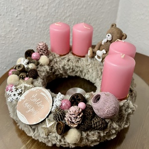 Macis adventi koszorú - karácsony - adventi díszek - adventi koszorú - Meska.hu