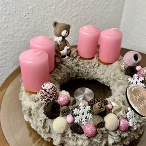 Macis adventi koszorú - karácsony - adventi díszek - adventi koszorú - Meska.hu