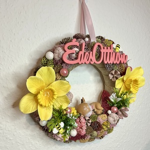 Édes Otthon - őzikés ajótkopogtató, ajtódísz - otthon & életmód - dekoráció - ajtó- és ablak dekoráció - ajtódísz & kopogtató - Meska.hu