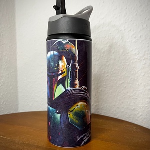 UTOLSÓ DARAB!! Star Wars The Mandalorian (A Mandalóri) palack 600 ml - otthon & életmód - konyhafelszerelés, tálalás - italos kellékek - kulacsok - Meska.hu