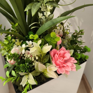 Mű csónakorchidea dekorációk - otthon & életmód - dekoráció - virágdísz és tartó - virágbox, virágdoboz - Meska.hu