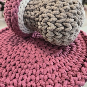 Őszi horgolt szett - otthon & életmód - dekoráció - asztal és polc dekoráció - asztaldísz - Meska.hu