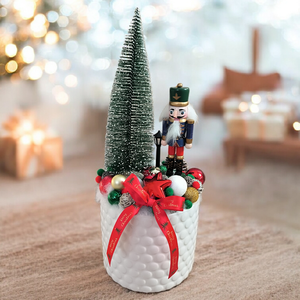 Diótörős karácsonyi asztali dekoráció  - Meska.hu