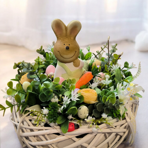 Húsvéti asztaldísz kosárban - Meska.hu