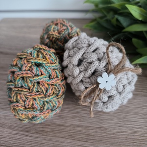 Húsvéti horgolt szett (7 db-os) - otthon & életmód - dekoráció - húsvéti asztaldíszek - Meska.hu